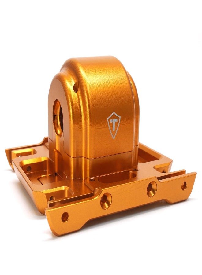 Treal Aluminum 7075 Gearbox Housing Set with Covers for LMT Monster (Orange) - Image 1